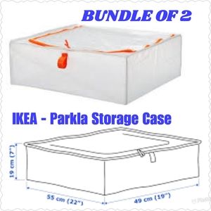 IKEA - Parkla Storage Case  - Set of Two (2) IKEA of Sweden   22" X 19" X 7"